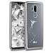 Produktbild kwmobile Hülle kompatibel mit LG G7 ThinQ/Fit/One - Handyhülle - Handy Case Fee Silber Transparent