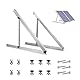 JOLIGAEA 45Solarmodul Halterung, 2 Stück 1140MM Flachdach PV Solarmodul, Universal Solarmodul Flachdach Verstellbar 0-90°, 300W-600W Solarmodul Befestigung Set für Flachdach Wand Wohnmobil Boot