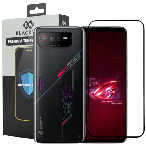 Image of Blackwik Tempered Glass Screen Protector for Asus ROG 6 with Edge-To-Edge Protector Coverage | Easy Installation Kit (Black)