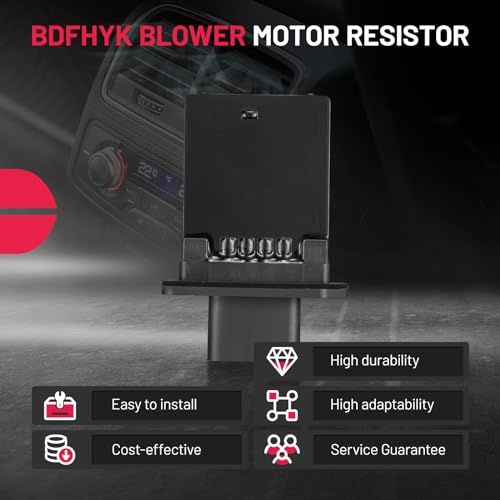 Image of BDFHYK YH1715 HVAC Blower Motor Resistor Compatible with Lincoln Mark LT, Escape Expedition F-150 Mustang, Mariner Montego Monterey Blower Control Module Replacement for 973-444 4P1361