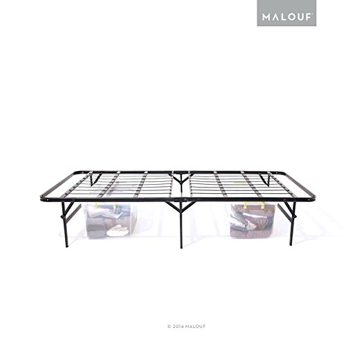 STRUCTURES Foldable Bed Base - Platform Bed Frame and Box Spring in One - Strong and Sturdy Support - Quiet Noise Free - Quick, Easy Setup - Cal King - Thumbnail 2