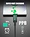 2Port 45W Super Fast Charger Type C for Samsung S25 Ultra/S24, PD3.0 USB C Android Phone Charger Fast Charging Block with 6FT/10FT Type C Cord for Samsung Galaxy S25+ Plus/S24+/S23/S22 Ultra/iPhone 16