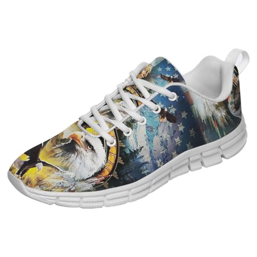 Native American Flag Pride Shoes for Women Men Tennis Shoes 3D Print Fashion Running Sneakers