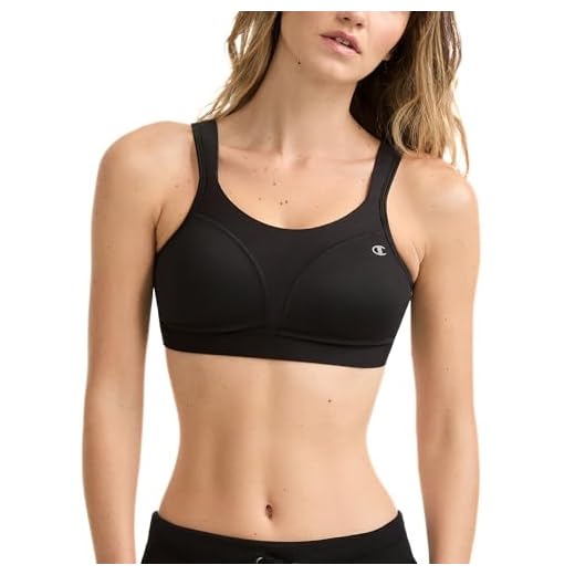 Damen BH Spitze ohne Bügel Vordere Schnalle Push up BHS Weichem Bra Sport Büstenhalter Träger Bustier herausnehmbar Bralette 3 Champion Damen Spot Comfort Full Support Bra Sport-BH, schwarz, 95F
