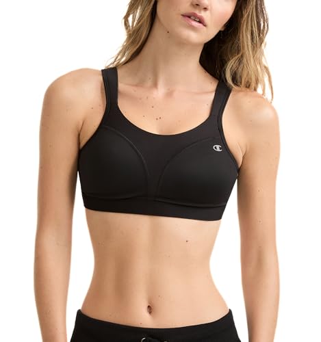 The Best Sports Bra for Large Breasts High Impact: A Real Talk Guide (I Tested 17 So You Don't Have To) 7 Champion Women's Sports Bra, High-Impact, Maximum Support, Breathable, Moisture Wicking, Black, 36D