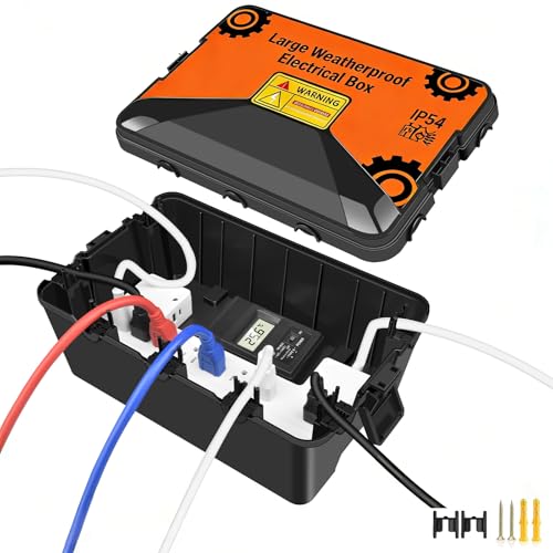 Boîte électrique d'extérieur avec 7 joints étanches NineLeaf pour protection de prise