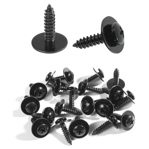 UBOG 20PCS Automotive Screws,Fender Liner Screws,Car Accessories Bumper Screws,Splash Shield Screws,Bumper Cover Fender Liner Screw,Auto Body Fender Screws Bolt Fasteners,Replace #990114SE0000 Cover