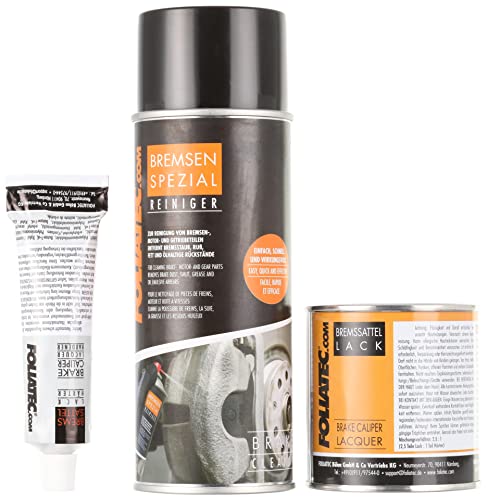 Foliatec - Kit peinture étriers de freins - Noir (schwarz matt), Ref: 2176