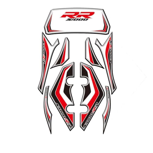 Autocollants pour réservoir carburant BMW S1000RR, tampons protection gel 3D moto 2009-2014