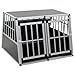 vidaXL Hundetransportbox Doppeltür 94x88x69 cm Hundebox Reisebox Transportbox
