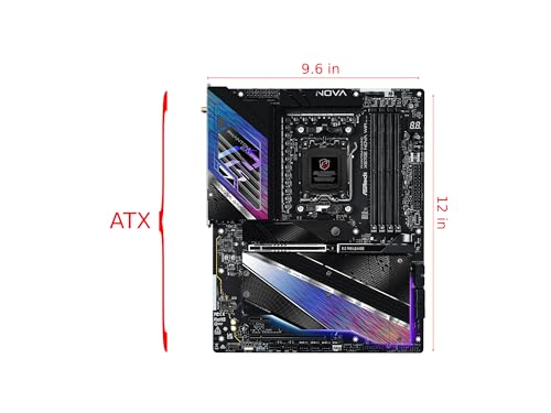 Image of ASRock Phantom Gaming X870E Nova WiFi Socket AM5 AMD Ryzen DDR5 DIMMs 8200 MHz 256 GB ATX Motherboard USB4
