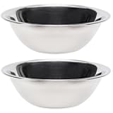 Vollrath (47935) Economy Mixing Bowls, Set of 2 (5-Quart, Stainless Steel)