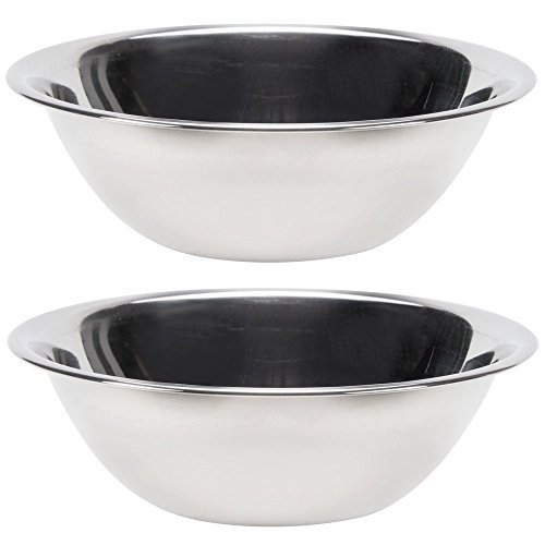 Vollrath 47934 Economy Mixing s, Set of 2 (4-Quart, Stainless Steel)