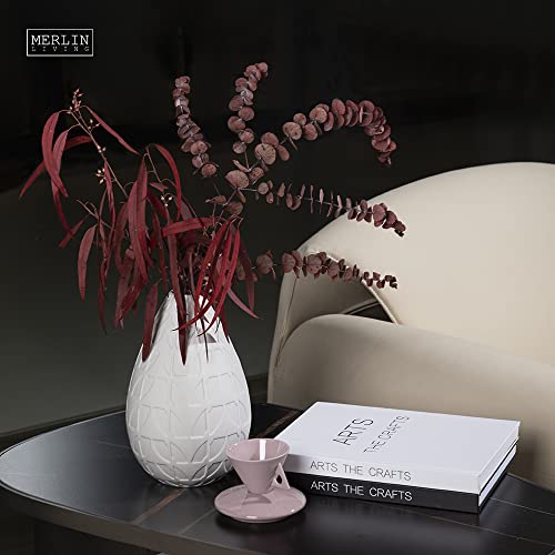 Blessings Decor New Modern Luxury Home Decoration Ceramic vase (Leaf White) - Image 2