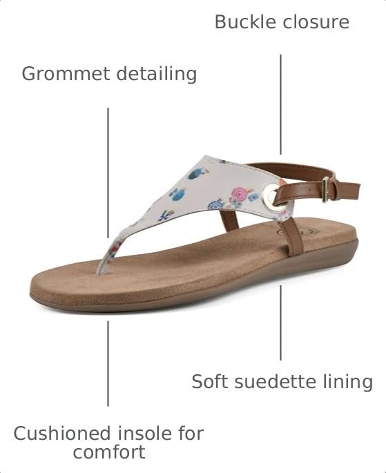 Image of WHITE MOUNTAIN Women's London Flat Sandal