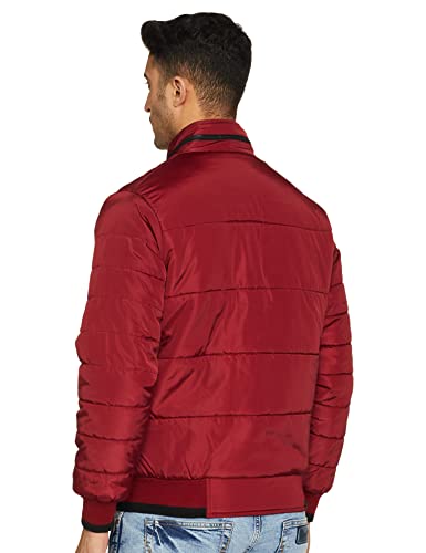 Image of Qube By Fort Collins Men's Regular Fit Fashionable Bomber Jacket - Winter Warm, Insulated, and Sylish Design