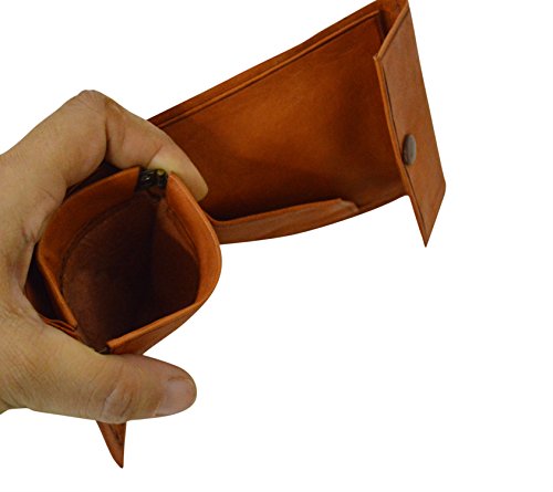 Treasures Of Morocco Moroccan Handmade Wallet Credit Card Leather Coin Change Pocket Small Orange3