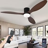 Grote Plafondventilator Met Verlichting En Afstandsbediening Voor De Slaapkamer, Moderne Plafondventilator Voor Binnen Met Lampen, 6-snelheden Stille