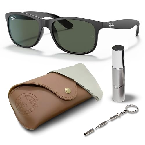 Ray-Ban RB4202 ANDY Square Shaped Sunglasses for Men & Women with Official RAYBAN Eyewear Kit
