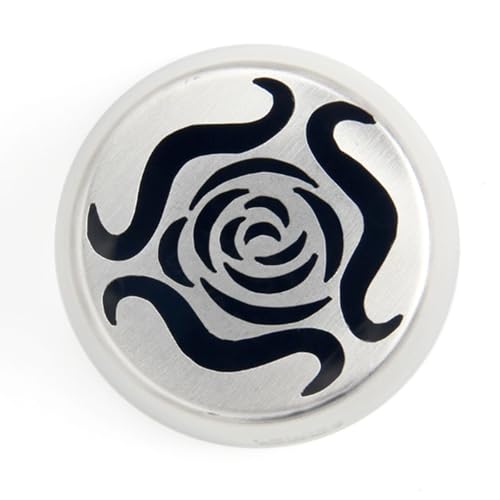 製菓道具 特大ロシア製絞り口金、ステンレススチール製絞り口金、ローズフローラルアイシングノズル、ケーキデコレーション、フロスティング、クリームフラワーDIYクッキー用 デコレーションノズル(1 pcs)