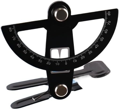 Control Angle Gauge Tool For Fixedwing Aircraft With Adjustable Clamp And Steel Pointer, Designed For Surface Travel Adjustment On Model Wings(red)