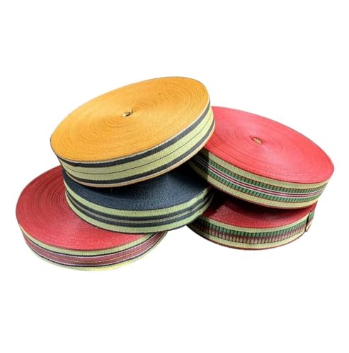 Image of ABB Ropes & Niwars 2 Inch X 50 Meters Plastic Niwars Webbing Roll for Folding Khat, Khatiya, Charpai Folding Bed,Chair, Baskets and Other Art Projects (Green)