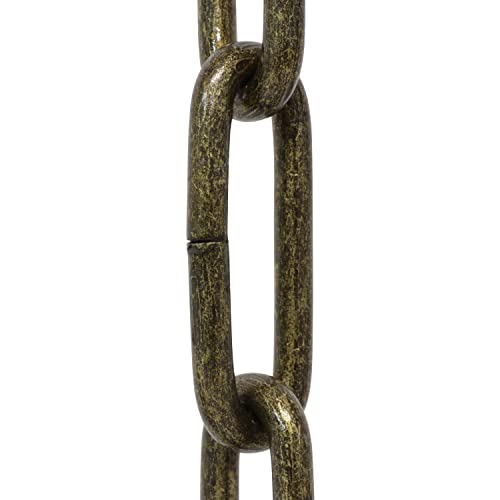 Image of RCH Hardware CH-S59-395-AB Steel Chandelier Chain 7 Gauge, Antique Brass (1 Foot)