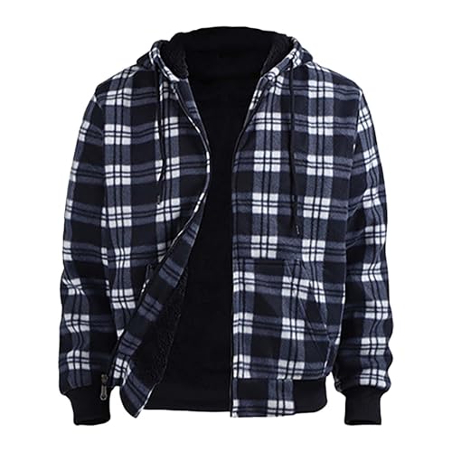 Sweat à capuche flanelle homme isolant contre le vent et les frissons - 6