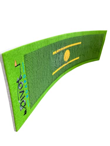 GolfTrainingAids Divot Board Replacement Mat - Green Rubber Foldable Golf Training Mat - 6
