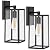 PARTPHONER Outdoor Light Fixtures Wall Mount, Porch Light, Waterproof Exterior Light Fixture, Anti-Rust Wall Sconce with Clear Glass and Black Aluminum for Garage, Doorway-2 Pack