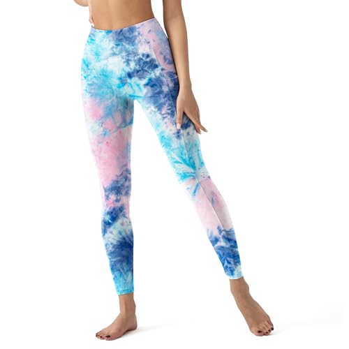 Image of YUDSUD High Waisted Leggings for Women with Pockets - Tummy Control Capris Yoga Pants for Workout Running Athletic Cycling