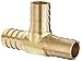 Dixon 179-1010 Brass Hose Splicer Fitting, Tee, 5/8" Hose ID Barbed
