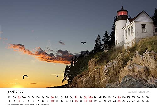 Edition Seidel Leuchtturme Premium kalender 2022 DIN A4 wandkalender zee strand eilanden - Image 7