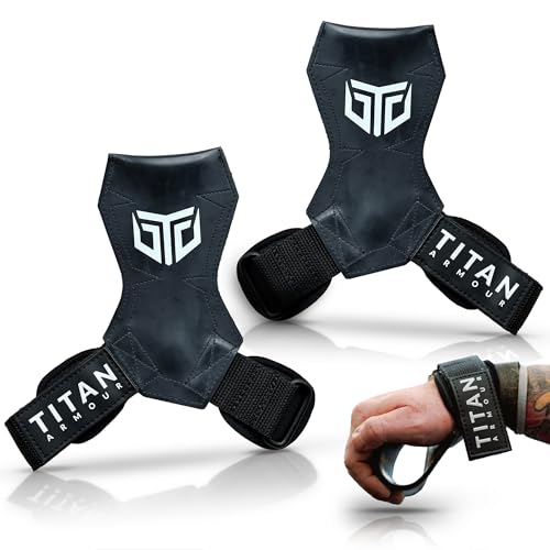 Titan Armour Multi Grip Straps Weight Lifting Hooks Gym Wrist Straps Set