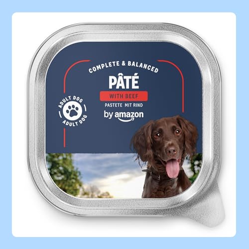 By Amazon Cibo Per Cani, PâTé Con Manzo, 300 G, Confezione Da 10 - 2