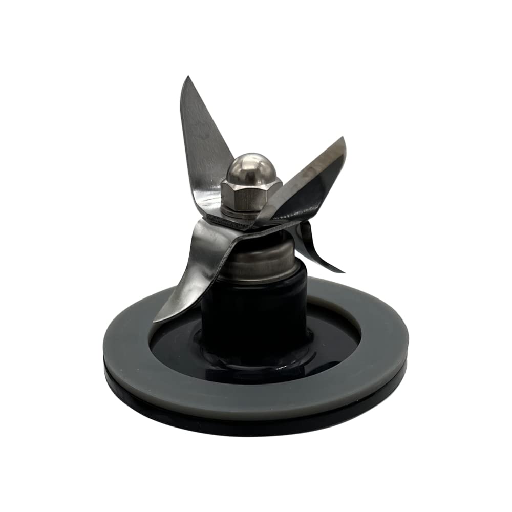 SPB-456-2B-MP Blender Blade Replacement Black with 1 Pcs seal ring Gaskets，Compatible with Cuisinart blender BFP-10CH CBT-500 CBT-500BW SB-5600 SPB-10CH (Cutting assembly blade, Black)