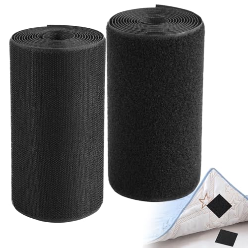 15cm x 2m Coudre sur Crochet et Bandes de Boucle Non Adhésive, Scratch a Coudre pour les Tissus tt Les Vêtements, Scratch A Coudre, Scratchs Autocollant avec Adhésif pour DIY, pour Poignets, Canapés