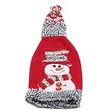 JUNENTER クリスマスセーター ワインボトルカバーカラー クリスマスワインボトルドレス クリスマスパーティーデコレーション用 M