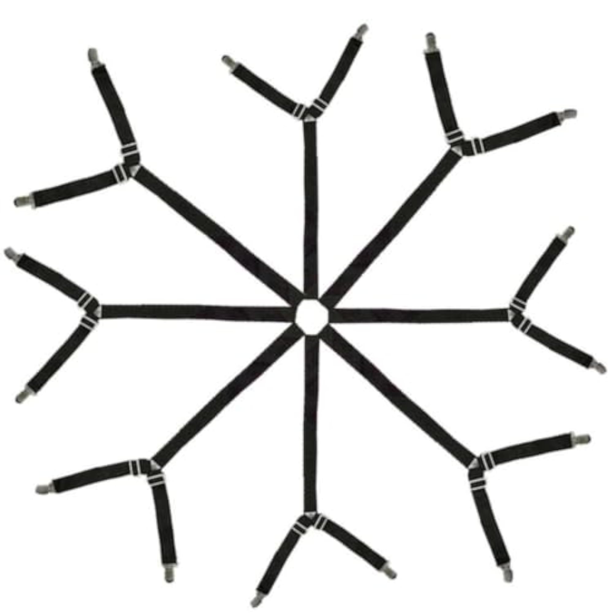 Bed Sheet Straps with Clips Adjustable Sheet Fasteners