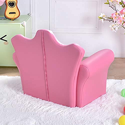 Wpyyi Children's Sofa, Kids Sofa, Children Upholstered Chaise Lounge Chair With Armrest And Ottoman, Pink #TOP3