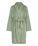 HUNKEMÖLLER Kurzer Bademantel Fleece Rip - Lily Pad - XL/XXL