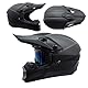 Motocross MTB Helm Fullface, Motorradhelm Herren Damen, Erwachsener Motorrad Downhill Full Face Helm, Downhill Motorradhelm ATV Motorradhelm, Road Helm Mit Handschuhe Brille ( Color : Black , Size : S
