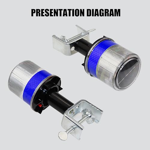 QXMH Luz de aviso estroboscópica solar: luz de segurança intermitente LED à prova d'água, luz de av