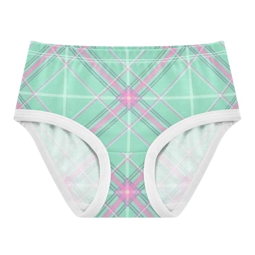 Elastic Waistband Girls' Panties Comfort Underwear for Baby Girls Delicate Check in Sizes 2T,3T, 4T, 5T, 6Y and 8Y