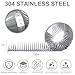 Raccoons Squirrel Baffle Spikes Deterrent, 80in Stainless Steel Pigeons Bird Spikes, Avoided Snakes, Cats, Bird Nests on Fences/Eaves/Porch/Windowsills, Protect Bird Feeder Pole