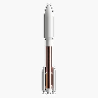 Magnet Atlas V 541 Rocket Magnetic Bumper Sticker 5"