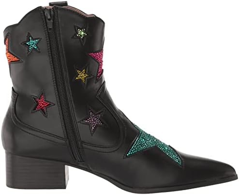 Betsey Johnson Women's Edison Western Boot, Black, 7.5 | Image 5