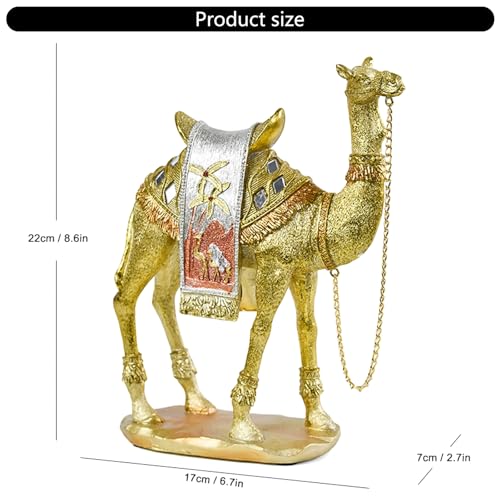 Statue d'animal du désert dorée idée cadeau crémaillère - 5