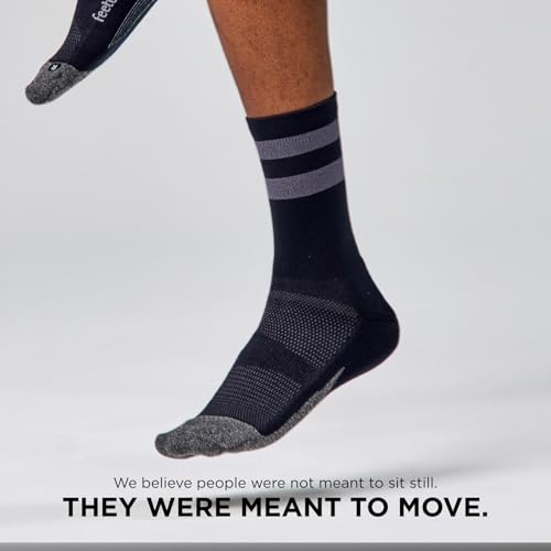 Image of Feetures Elite Light Cushion Mini Crew Sock - Sport Sock with Targeted Compression