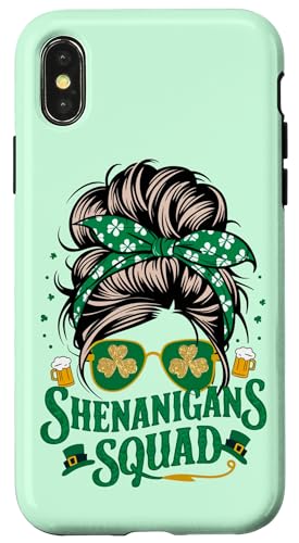 fB[X Shenanigans Squad St.Patrick's Day ACbVbV[p X}zP[X iPhone X/XS p